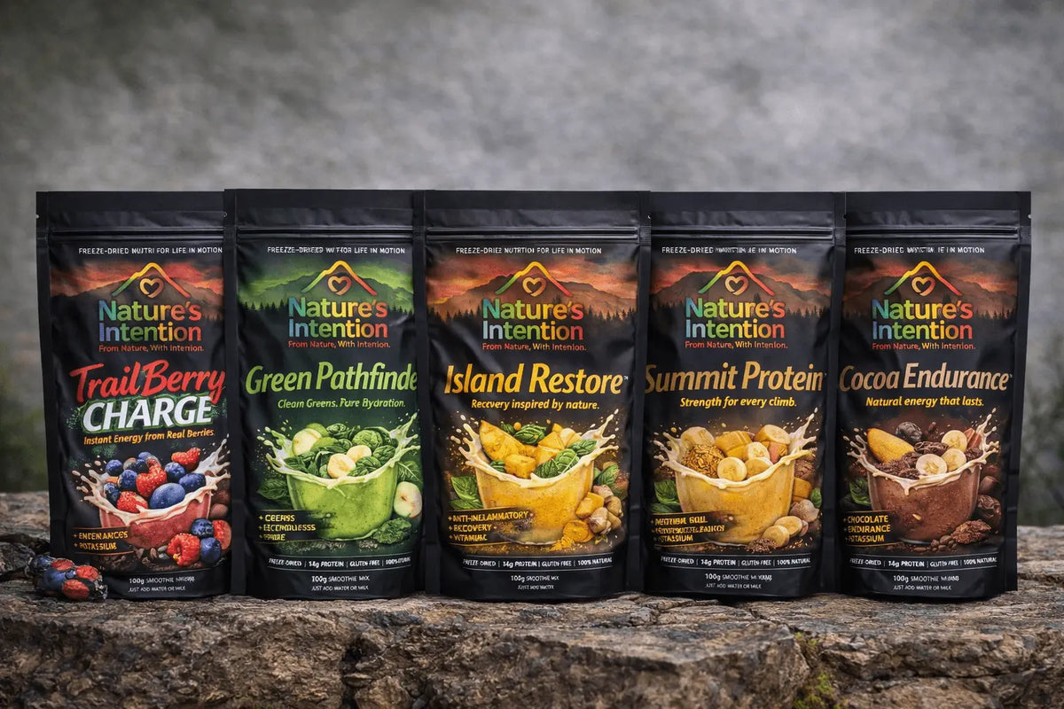 Premium Feeze-dried Smoothie, Hiking Breakfast Smoothie, Instant Smoothie, Freeze Dried Smoothies, Hiking Smoothies, Lightweight Hiking Snacks, Outdoor Adventure Nutrition, Instant Smoothie Mix, Healthy Trail Smoothies, Backpacking Food South Africa, High