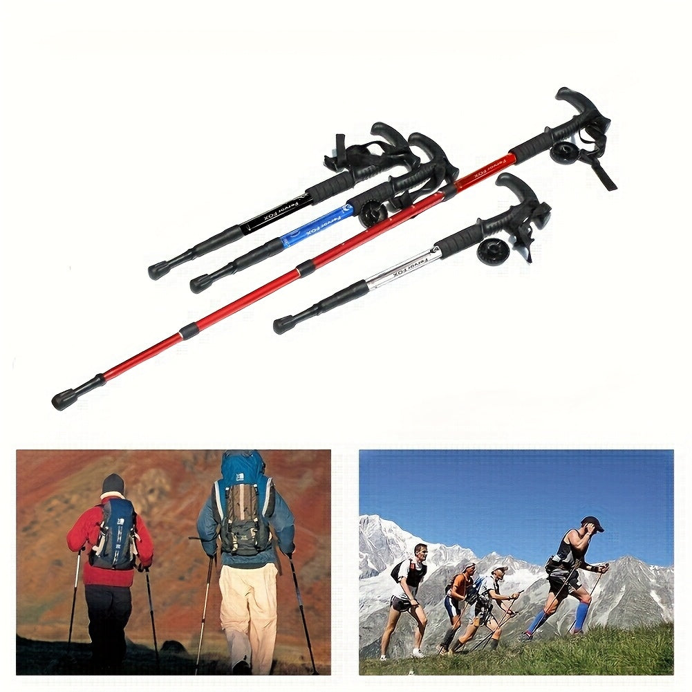 4-Section Bent-Shaft Trekking Pole