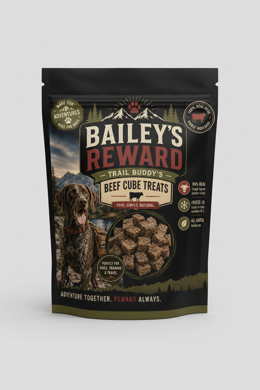 Bailey's Reward Beef Cubes - Dog Treats