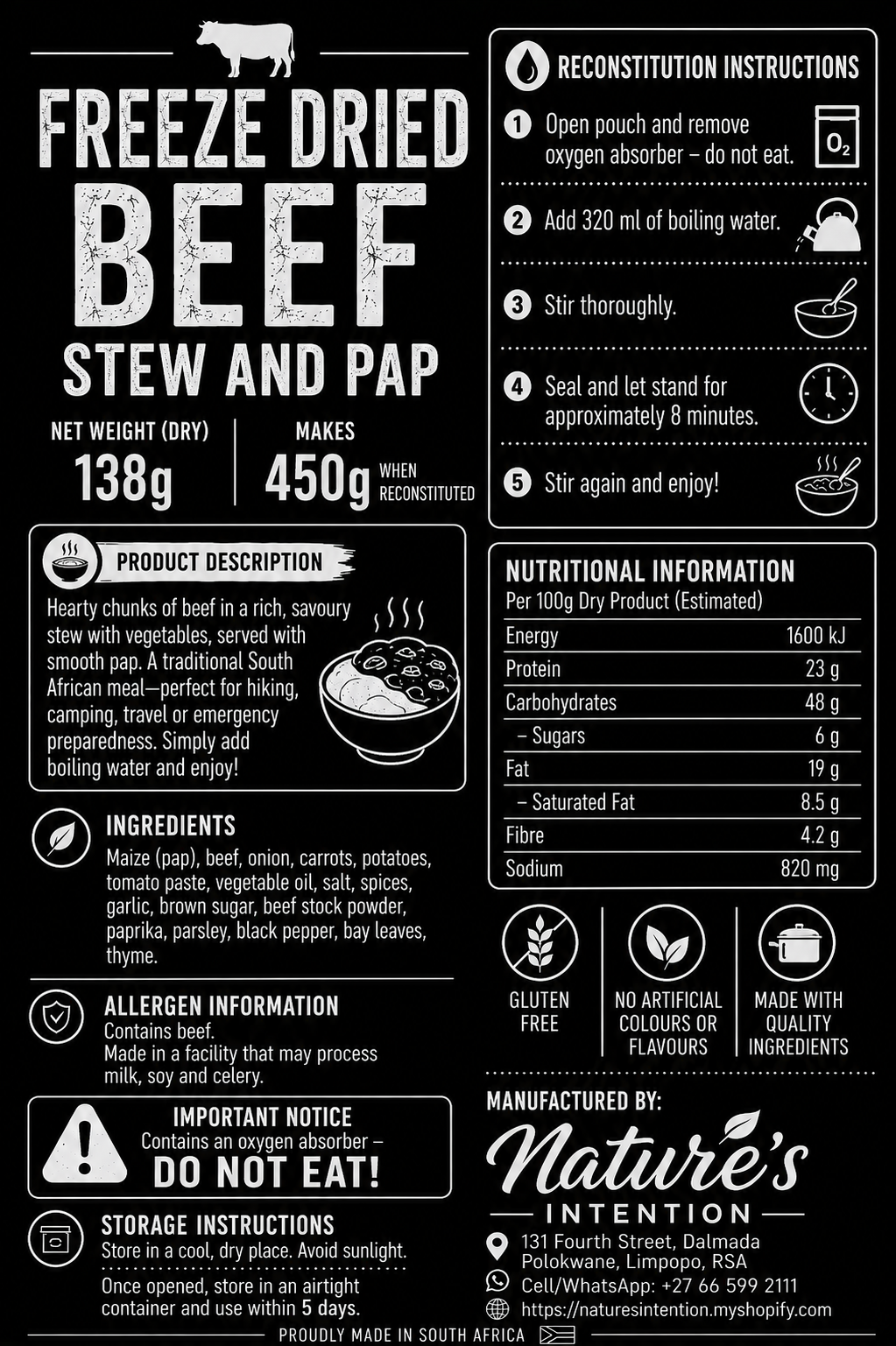 Beef Stew & Pap