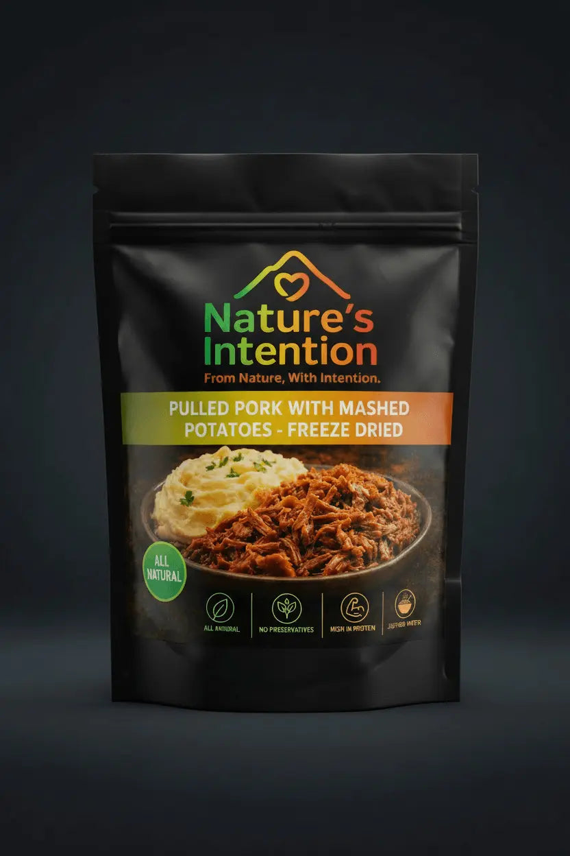 Pulled Pork with Mashed Potatoes Ready to Eat Meals Freeze dried 