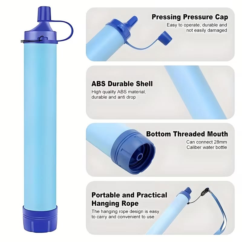 Filtration Straws - for Outdoor Activities Like Camping, Hiking, Traveling, And Biking