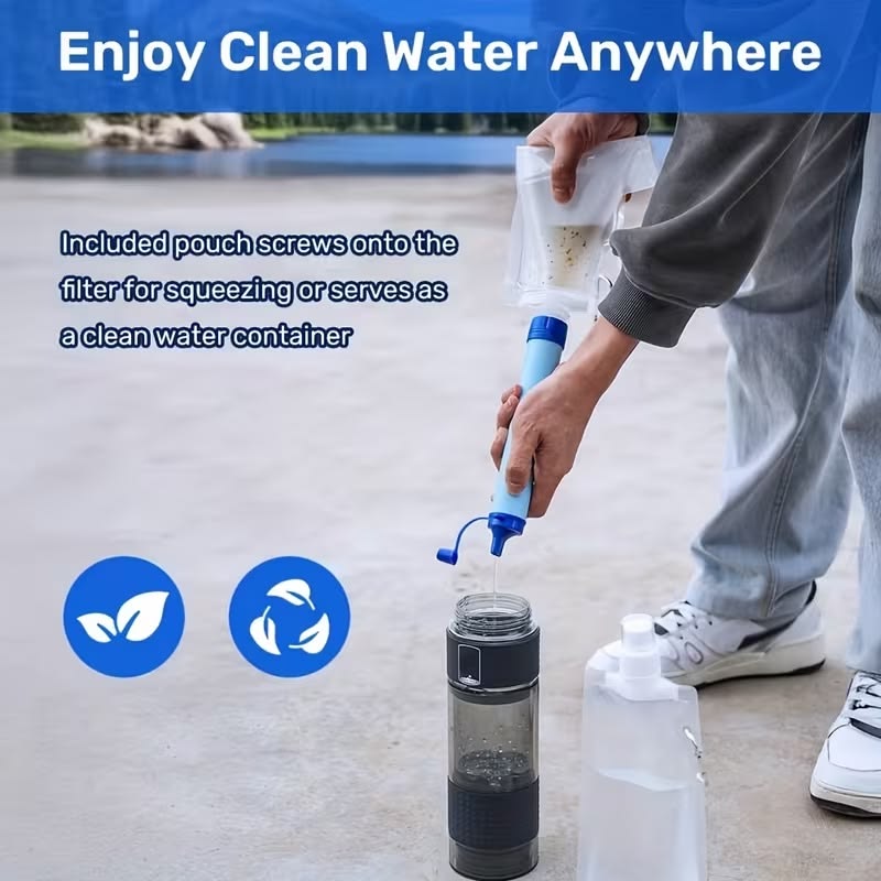 Filtration Straws - for Outdoor Activities Like Camping, Hiking, Traveling, And Biking