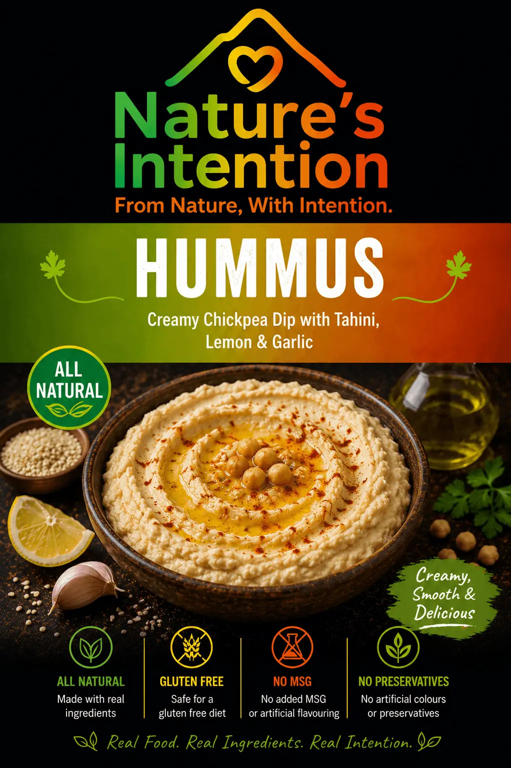Hummus 140g - Trail snack pack